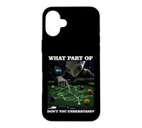 Custodia per iPhone 16 Plus Billiards Physics Alien Nerd Pool Player