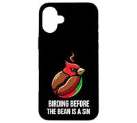 Custodia per iPhone 16 Plus Bird Watching Humor Birding Before The Bean Is A Sin