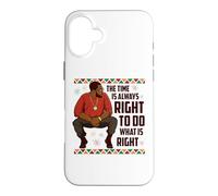 Custodia per iPhone 16 Plus Black History King Dad Uomini Donne Bambini Bambini Ragazzi Ragazze
