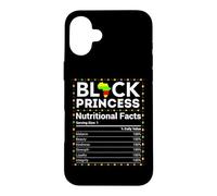 Custodia per iPhone 16 Plus Black History Month Africa Princess Valori nutrizionali Ragazze
