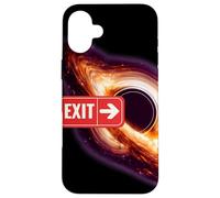 Custodia per iPhone 16 Plus Black Holes Exit - Maglietta con scritta "Fun Space Physics Science"