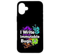 Custodia per iPhone 16 Plus Blockchain Developer Funny I Write Immutable Bugs