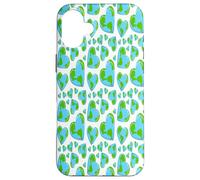 Custodia per iPhone 16 Plus Blu Verde Pianeta Cuori Giornata della Terra Ecologia Ambiente