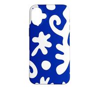 Custodia per iPhone 16 Plus Blue Coral Pattern Ocean Sea Life Immersioni subacquee