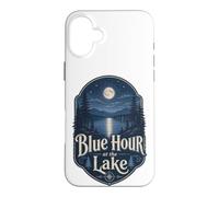 Custodia per iPhone 16 Plus Blue Hour at the Lake Badge Lakecore Estetica