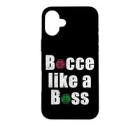 Custodia per iPhone 16 Plus Bocce come un boss giocatore di palla italiano lancio gioco Italia