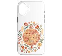 Custodia per iPhone 16 Plus Boho Handball Floral Ball