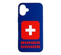 Custodia per iPhone 16 Plus Boner Donor Life Guard Cross Saving vite con umorismo