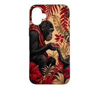 Custodia per iPhone 16 Plus Bonobo Condivisione Frutta Sotto Le Foglie