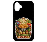 Custodia per iPhone 16 Plus Boricua Arroz con Gandules Stagione
