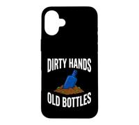 Custodia per iPhone 16 Plus Bottle Digging Dirty Hands Old Bottles Antique Hunting
