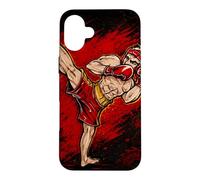 Custodia per iPhone 16 Plus Boxe cinese Sanda Side Kick