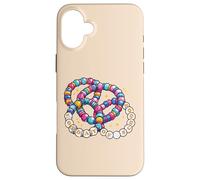 Custodia per iPhone 16 Plus Braccialetti con perline per il 100° giorno di scuola, 100 giorni, per donne, ragazze e bambini