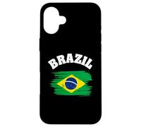 Custodia per iPhone 16 Plus Brazil National Flag Country Pride Roots Vintage Gift
