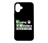 Custodia per iPhone 16 Plus Breaking Whiskers Cat Sono io quello che pulisce