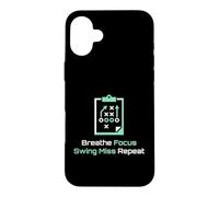Custodia per iPhone 16 Plus Breathe Focus Swing Miss Repeat Golfista