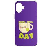 Custodia per iPhone 16 Plus Brew-tiful Day Tea Kawaii Carino Divertente