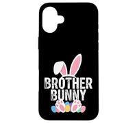 Custodia per iPhone 16 Plus Brother Bunny Easter Matching Ragazzi Coniglio