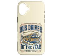 Custodia per iPhone 16 Plus Bus Driver of the Year Vintage Fun Appreciation