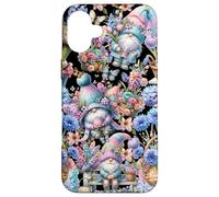 Custodia per iPhone 16 Plus Butterfly Gnome Patterns For Hello Spring With Cute Flower