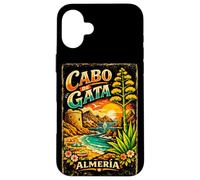 Custodia per iPhone 16 Plus Cabo de Gata Spagna, Design Vintage Costa Mediterranea
