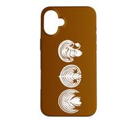 Custodia per iPhone 16 Plus Caffè Latte Art impilato Tulip Swan Heart stile barista