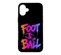 Custodia per iPhone 16 Plus Calcio Cool Graffiti Urban Streetwear Calcio Atleta