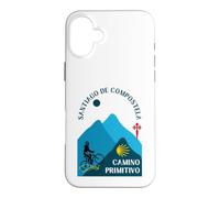Custodia per iPhone 16 Plus Camino Primitivo Bicicletta Donna Santiago de Compostela 2026