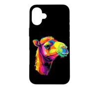 Custodia per iPhone 16 Plus Cammello Dromedario Bactriano Safari nel Deserto Cammello