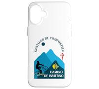 Custodia per iPhone 16 Plus Cammino de Invierno Bicicletta Uomo Santiago de Compostela 2026
