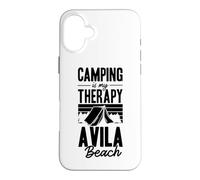 Custodia per iPhone 16 Plus Camping Is My Therapy Avila Beach California Campeggio per famiglie
