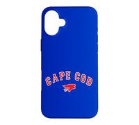 Custodia per iPhone 16 Plus Cape Cod Boston Massachusetts Baseball Logo Abbigliamento