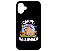 Custodia per iPhone 16 Plus Cappy Halloween Funny Cute Capybara Wizard Halloween
