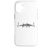 Custodia per iPhone 16 Plus Cardiogram Skyline Austria-Wien-Vienna