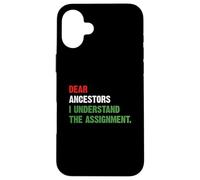 Custodia per iPhone 16 Plus Cari antenati ho capito il compito