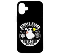 Custodia per iPhone 16 Plus Carino Ghost Dispatcher Halloween Always Heard But Never Seen