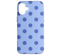 Custodia per iPhone 16 Plus Carino Mirtillo Chiaro Polka Dot Pattern Estetica Grandi Punti