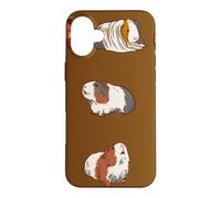 Custodia per iPhone 16 Plus Carino tipi di porcellini d'India per i proprietari e gli amanti della cavia
