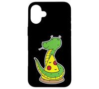 Custodia per iPhone 16 Plus Carino Vipera Con Una Pizza