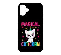 Custodia per iPhone 16 Plus Cat and Unicorn Caticorn Magical Funny Kitten Cats Lovers