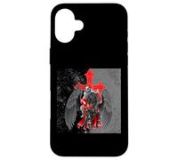 Custodia per iPhone 16 Plus Cavaliere Jousting a Cavallo, Cavalieri del Vecchio, araldica