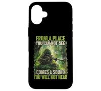 Custodia per iPhone 16 Plus Cecchini Jungle Sniper Soldiers T Cecchini