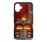 Custodia per iPhone 16 Plus Celebra il design di Bravery Fire Truck per i pompieri