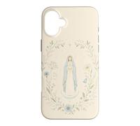 Custodia per iPhone 16 Plus Celeste Mariana Floreale Preghiera Fede Notte Cielo Aura