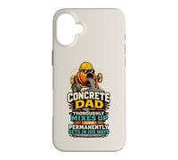Custodia per iPhone 16 Plus Cement Mason Concrete Dad Humor
