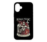 Custodia per iPhone 16 Plus Centurione Romano con Elmo Mlitare Arte Legioni Roma