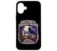 Custodia per iPhone 16 Plus C'era una volta una mezzanotte Dreary The Raven Edgar Allan Poe Fan