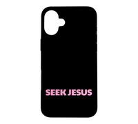 Custodia per iPhone 16 Plus Cerca Gesù, ma prima lasciami ringraziare Dio, Salva, cristiano