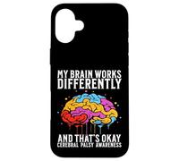 Custodia per iPhone 16 Plus Cerebral Palsy Awareness Gifts for kids CP Awareness Warrior
