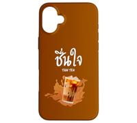 Custodia per iPhone 16 Plus Cha Thai Divertente Thailandia Bere Cibo Latte Tè Boba Amanti